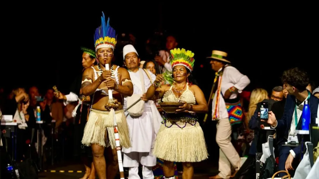 La inauguración contó con cinco actos culturales donde la diversidad del país se unió al unísono para hacer un llamado por la restauración y la conservación de la naturaleza global.