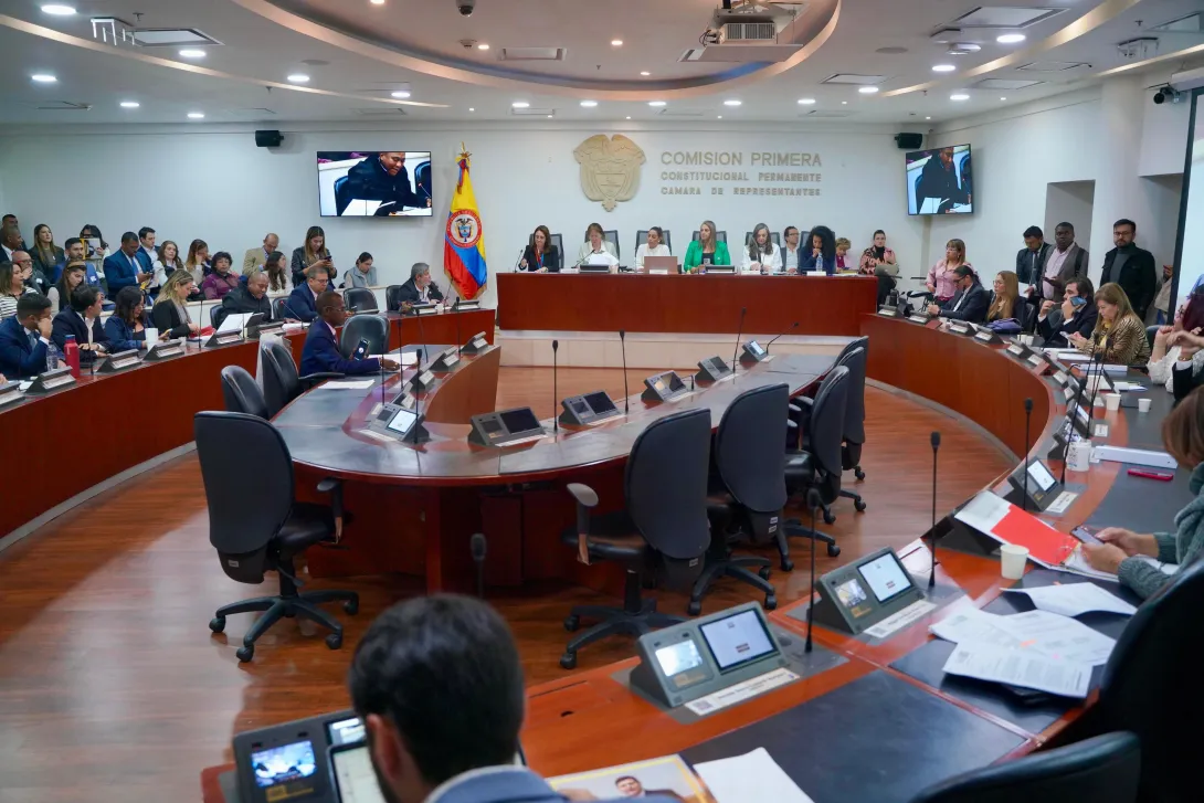 La Comisión Primera de la Cámara de Representantes escuchó el informe sobre las elecciones presidenciales de Venezuela del 28 de julio.