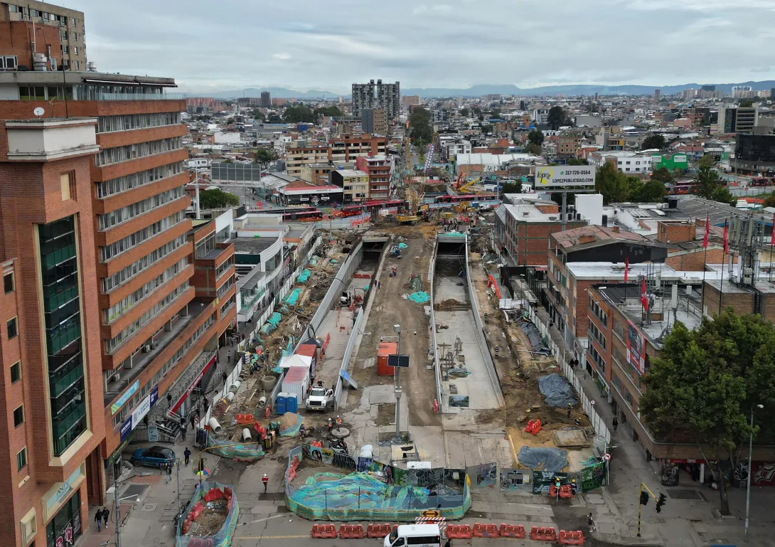 Obras  Metro de Bogotá intercambiador vial Calle 72 avenida Caracas
construcción de la primera Línea del Metro 
Bogota mayo 30 del 2024
Foto Guillermo Torres Reina / Semana