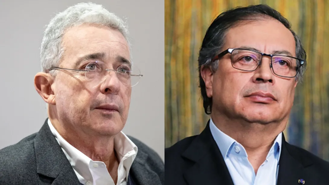 Álvaro Uribe y Gustavo Petro.