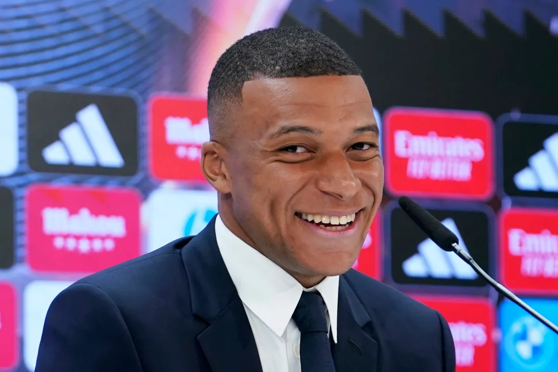 El jugador francés Kylian Mbappé.