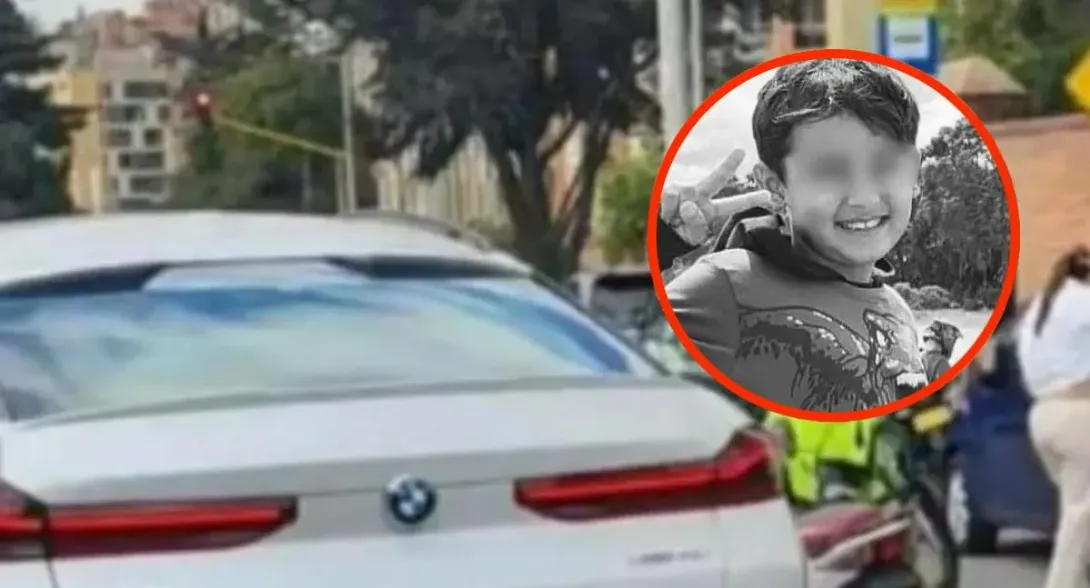 Video momento en el que BMW atropelló a niño Juan Felipe Camargo, en Bogotá | Revelan video de caos por BMW que atropelló a niño en Bogotá.