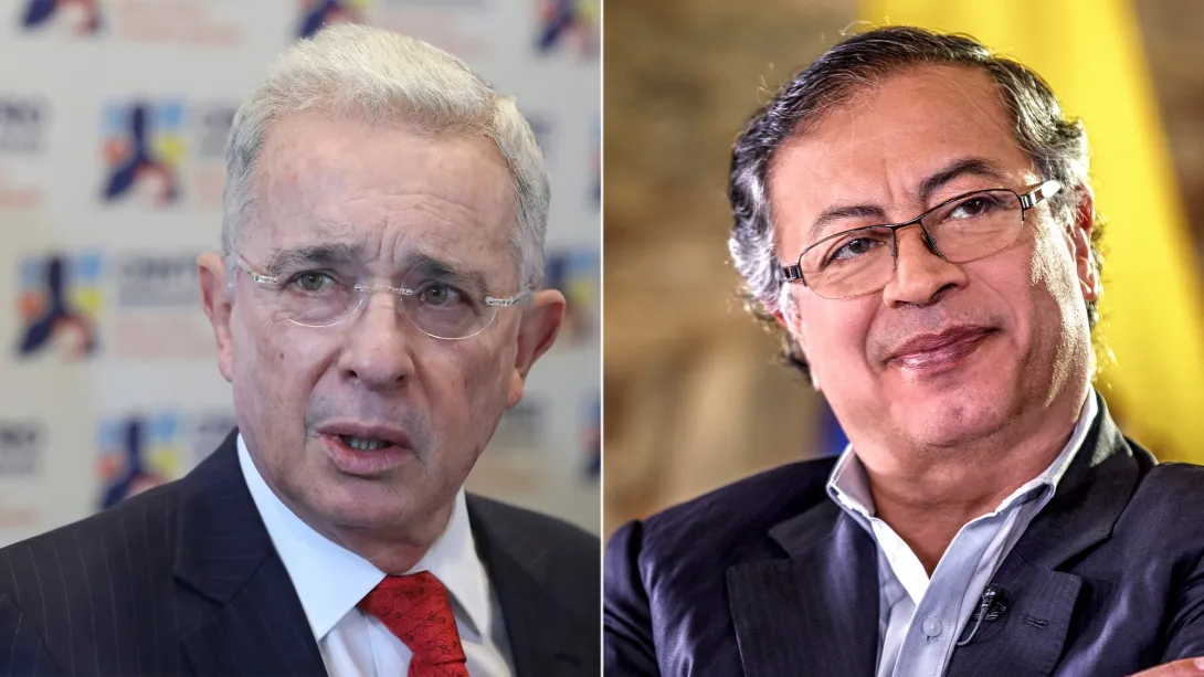 Álvaro Uribe y Gustavo Petro