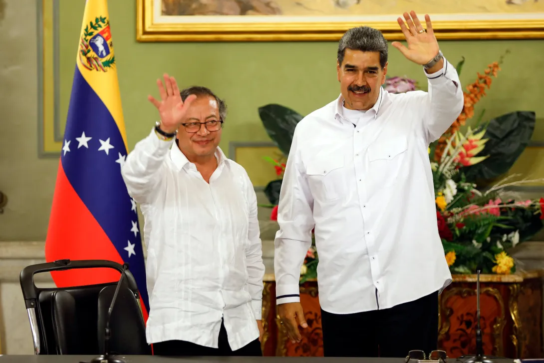 Nicolás Maduro y Gustavo Petro