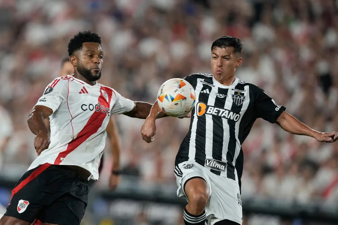 Miguel Ángel Borja en el juego de vuelta de las semifinales de la Copa Libertadores