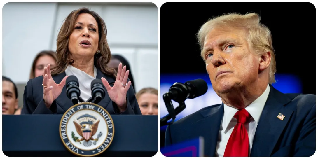 Kamala Harris y Donald Trump, candidatos a la presidencia de los Estados Unidos