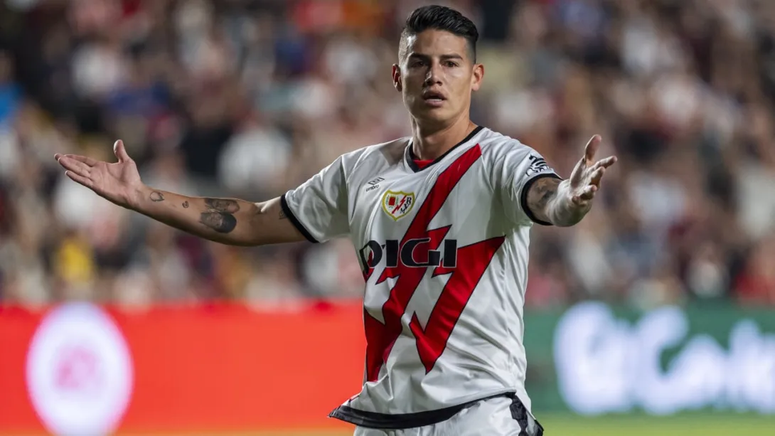 James Rodríguez tiene locos a los hinchas del Rayo Vallecano