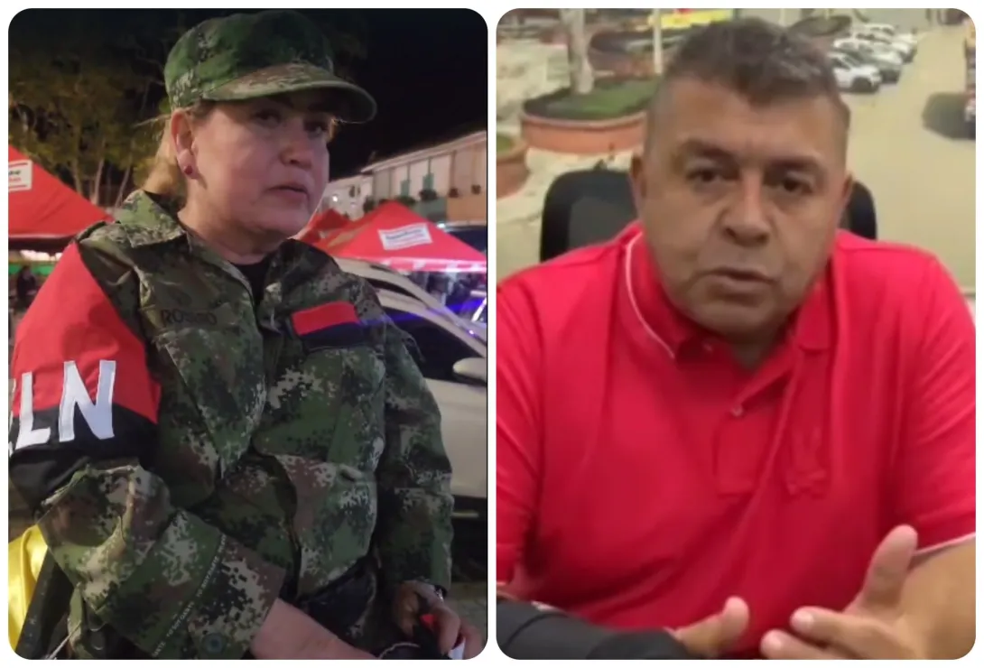 La funcionaria de la Fiscalía Martha Ligia Zapata Escobar se disfrazó de guerrillera del ELN en las fiestas de Santo Domingo, Antioquia. El alcalde Fabio Ignacio Mira rechazó el hecho.