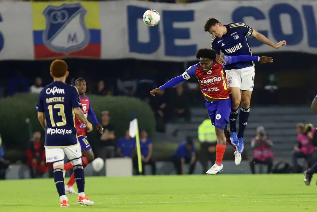 Bogotá. Noviembre 3 de 2024. Millonarios enfrenta a Deportivo Pasto, por la fecha 16 de la Liga BetPlay II 2024, en el estadio Nemecio Camacho El Campin. (Colprensa - Lina Gasca)