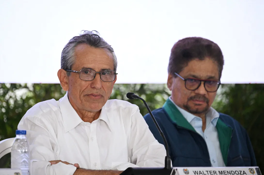 Walter Mendoza e Iván Márquez, de la Segunda Marquetalia.