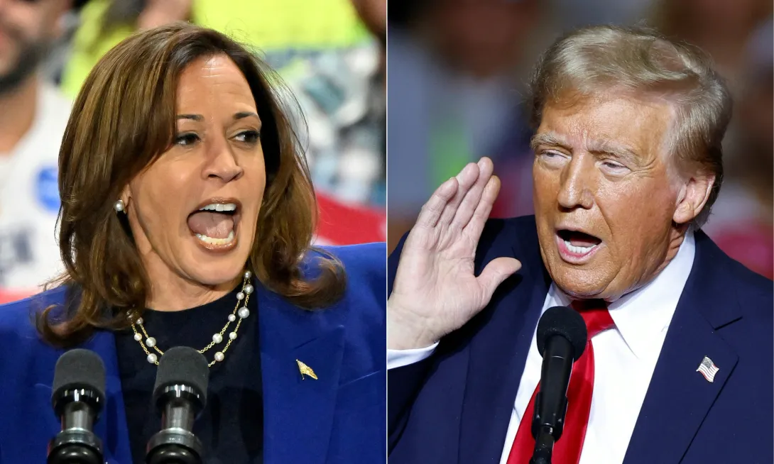 Kamala Harris y Donald Trump.