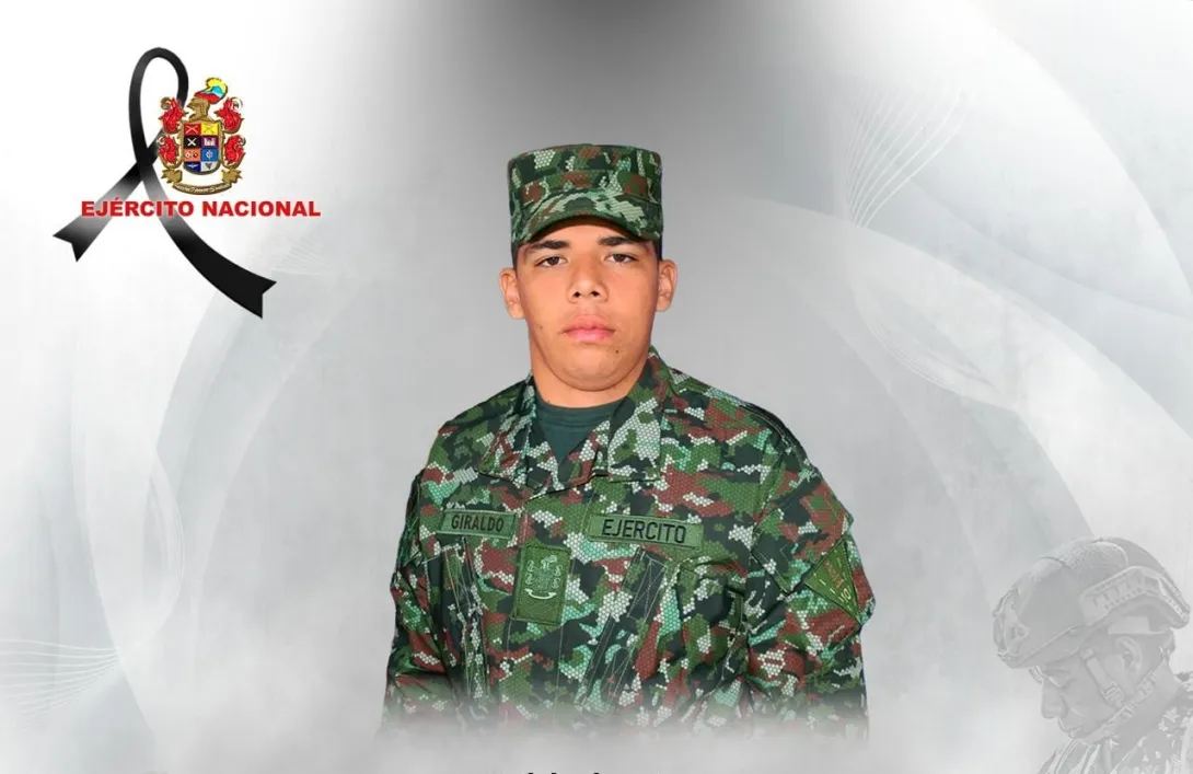 En esta acción criminal resultó asesinado el soldado Jean Carlos Giraldo Montes.