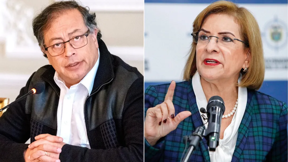 Presidente Gustavo Petro y Procuradora Margarita Cabello