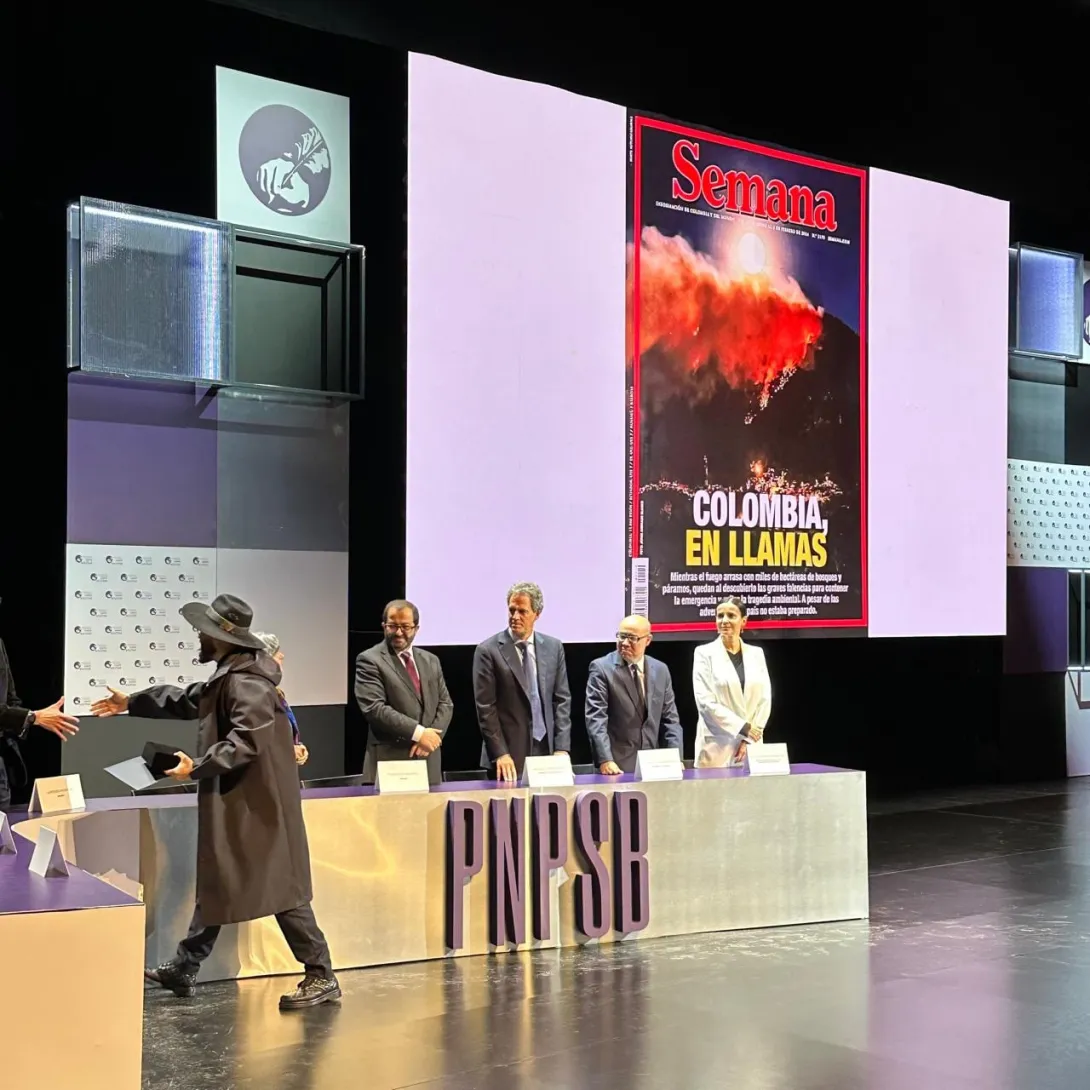 Jorge Andrade, ganador de mejor fotografía periodística en los Premios Simón Bolívar de Periodismo.