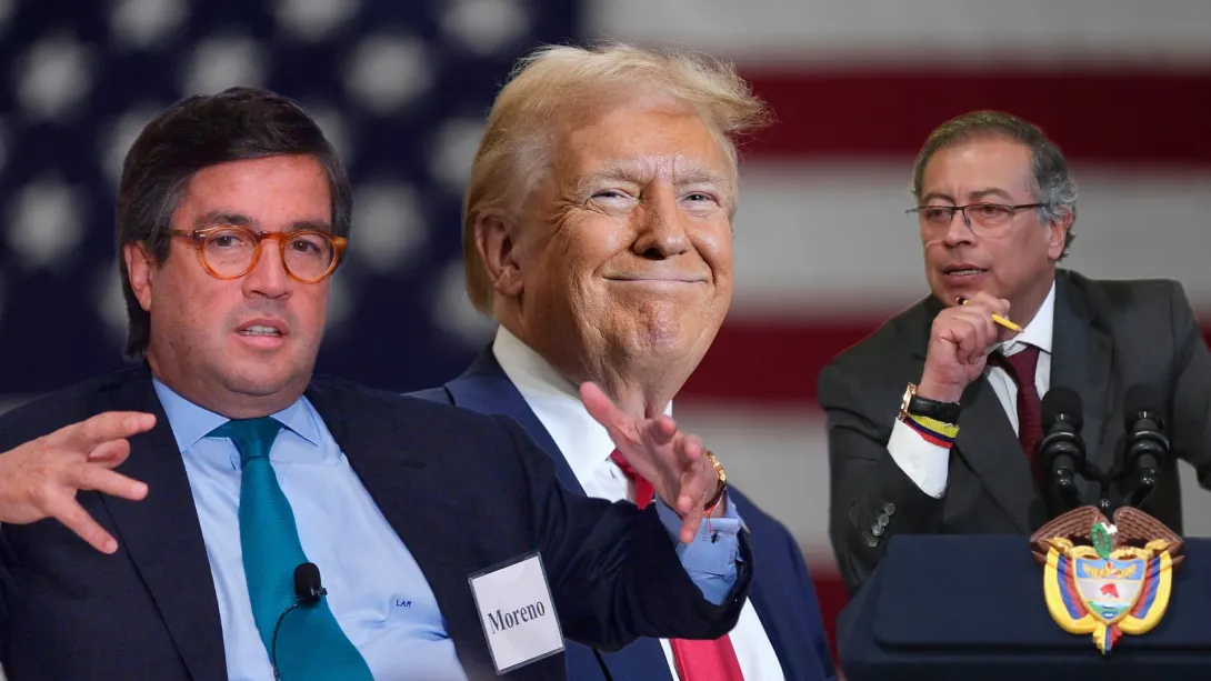 Donald Trump Luis Alberto Moreno y Gustavo Petro