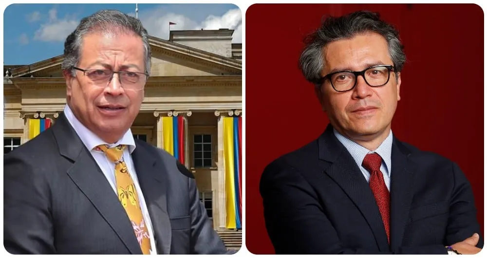 Gustavo Petro y Heráclito Landinez.