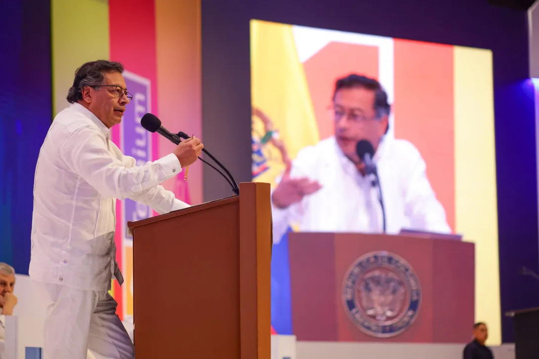 Gustavo Petro en el XXI Congreso Nacional de la Infraestructura en Cartagena