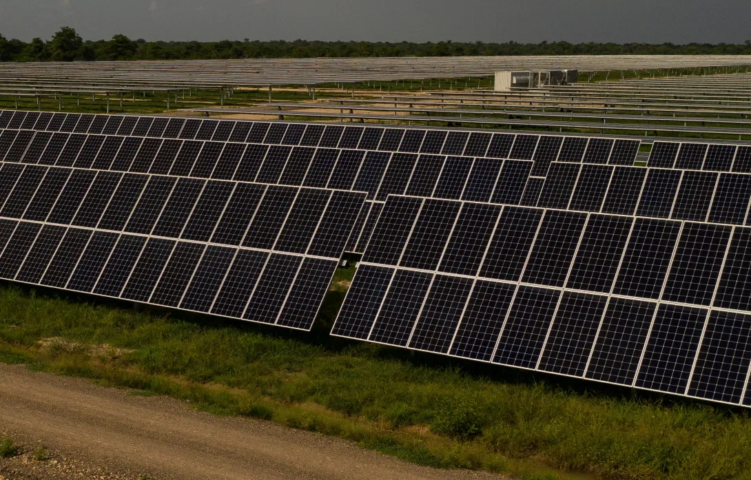 Paneles solares en Colombia.