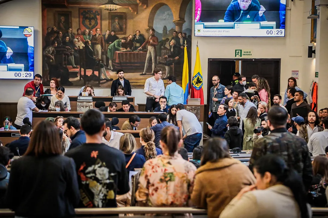 Concejo de Bogotá aprobó en primer debate el presupuesto para 2025.