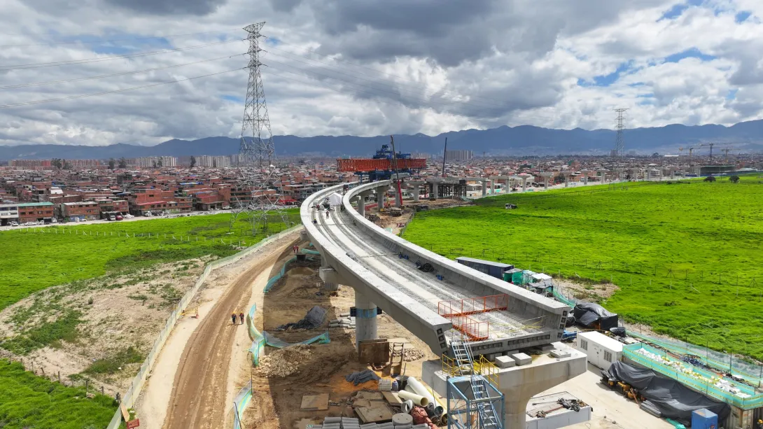 El Metro de Bogotá ya alcanzó la construcción del primer kilómetro del viaducto