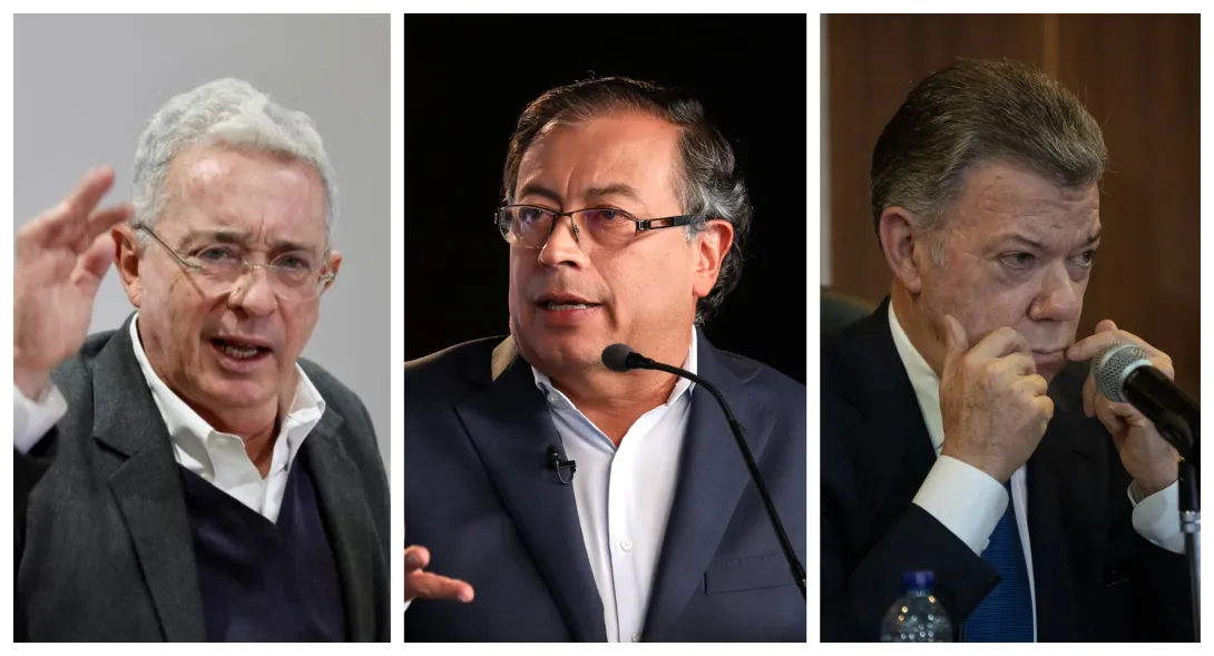 El expresidente Álvaro Uribe cuestionó las similitudes entre Gustavo Petro y Juan Manuel Santos.