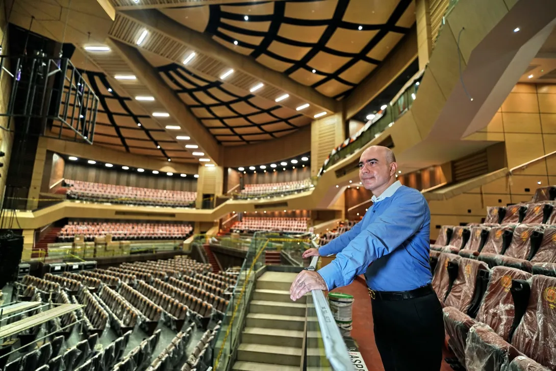 El Arena Universidad Santiago de Cali, un auditorio gigante con capacidad para dos mil personas que inaugurará la USCA en la Feria de Cali. Foto Jorge Orozco / El País.