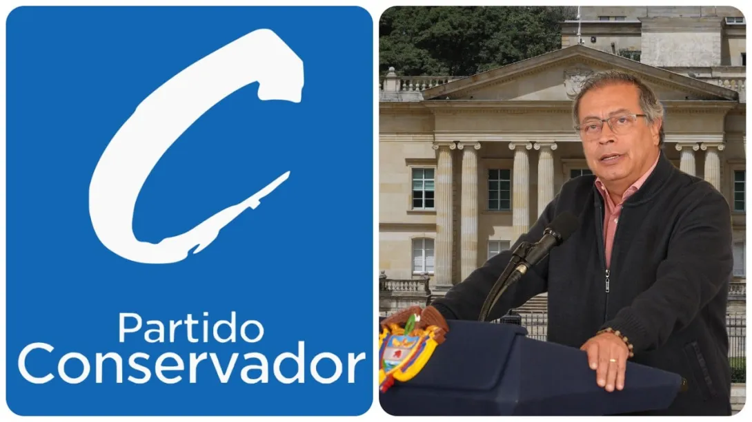 El Partido Conservador y Gustavo Petro.