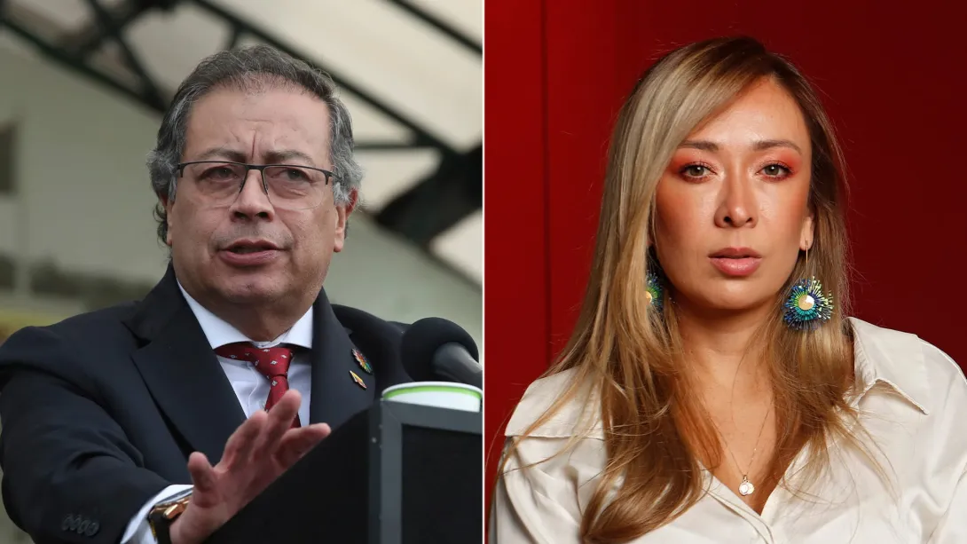 Gustavo Petro y Katherine Miranda.