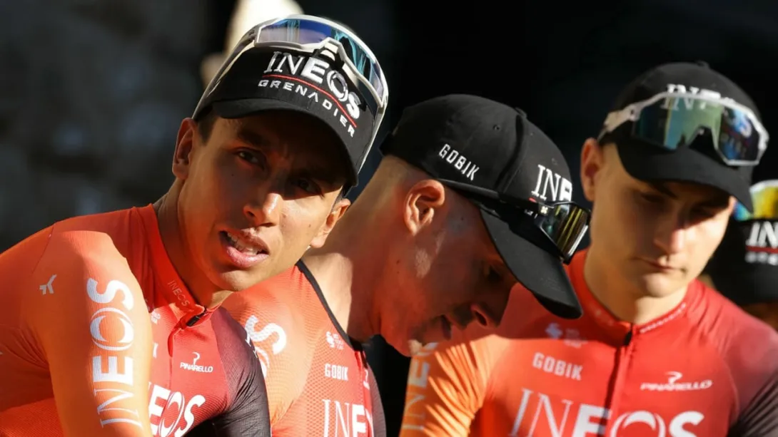 Egan Bernal con Ineos Grenadiers no estará en el Tour.