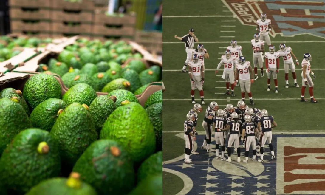 El aguacate hass colombiano es uno de los protagonistas del Super Bowl.