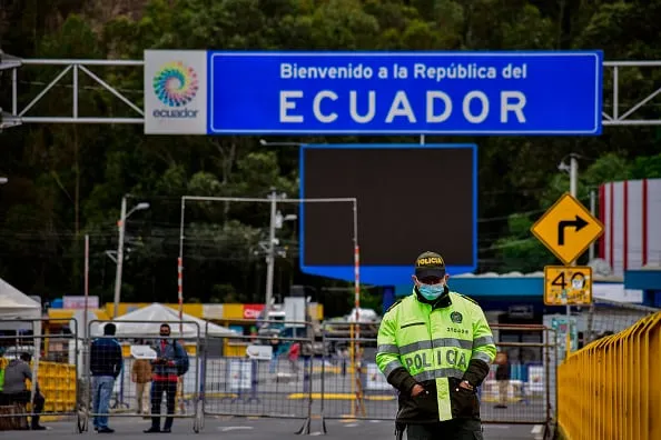 Frontera de Colombia con Ecuador.