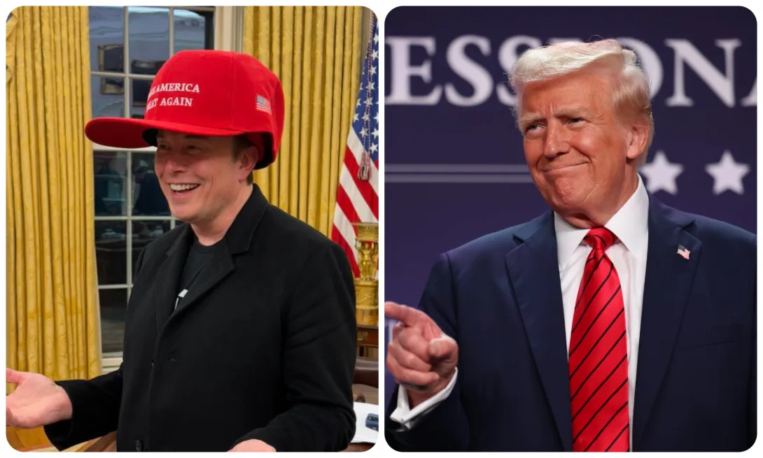 Elon Musk y Donald Trump.