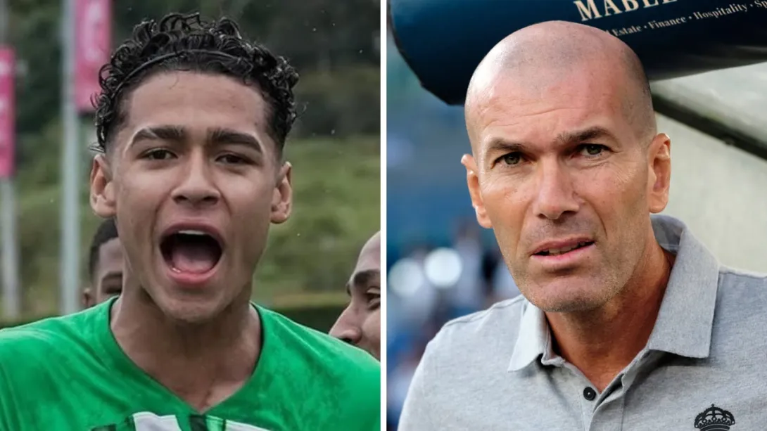 Zinedine Zidane Bedoya, homónimo del histórico de Francia y Real Madrid Zinedine Zidane