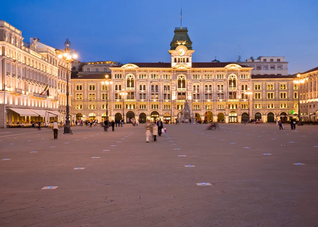 Edificios gubernamentales de Trieste, Italia.