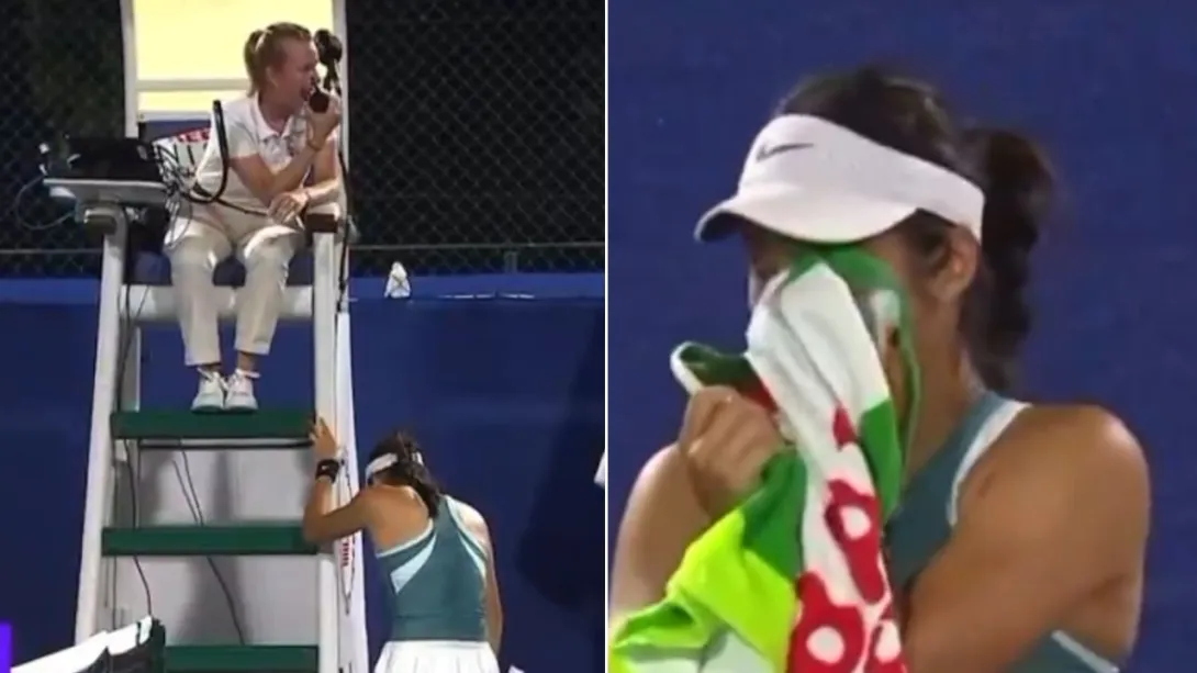 Emma Raducanu lloró en pleno partido del torneo de Dubai