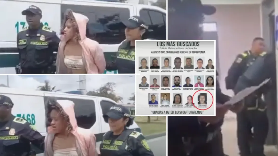 La mujer fue señalada por los delitos de desplazamiento forzado y secuestro extorsivo agravado.